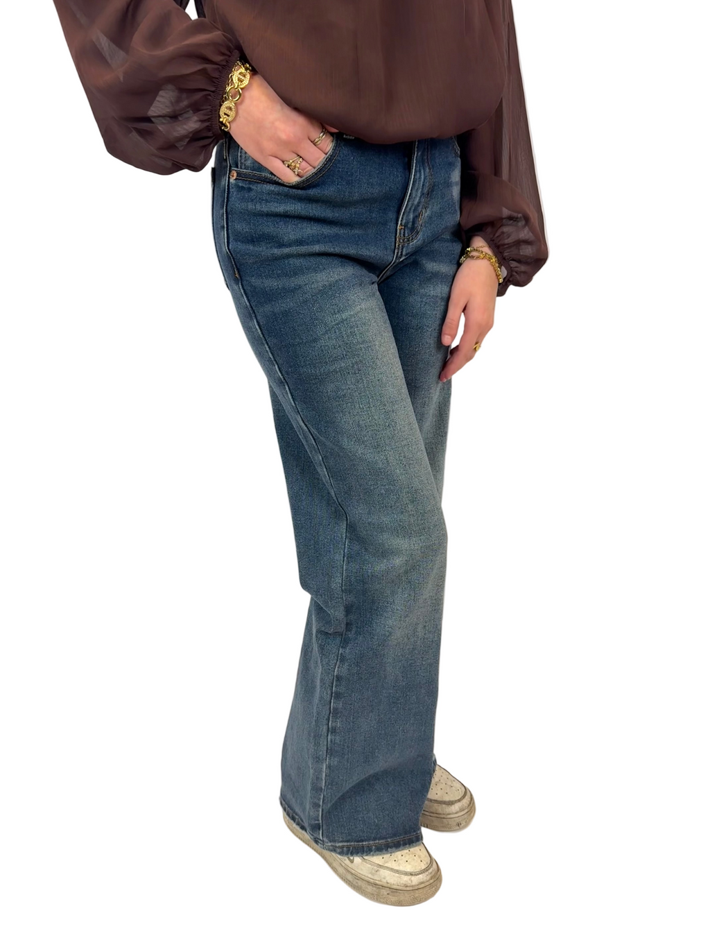 Jewelly Jeans - Dark washed