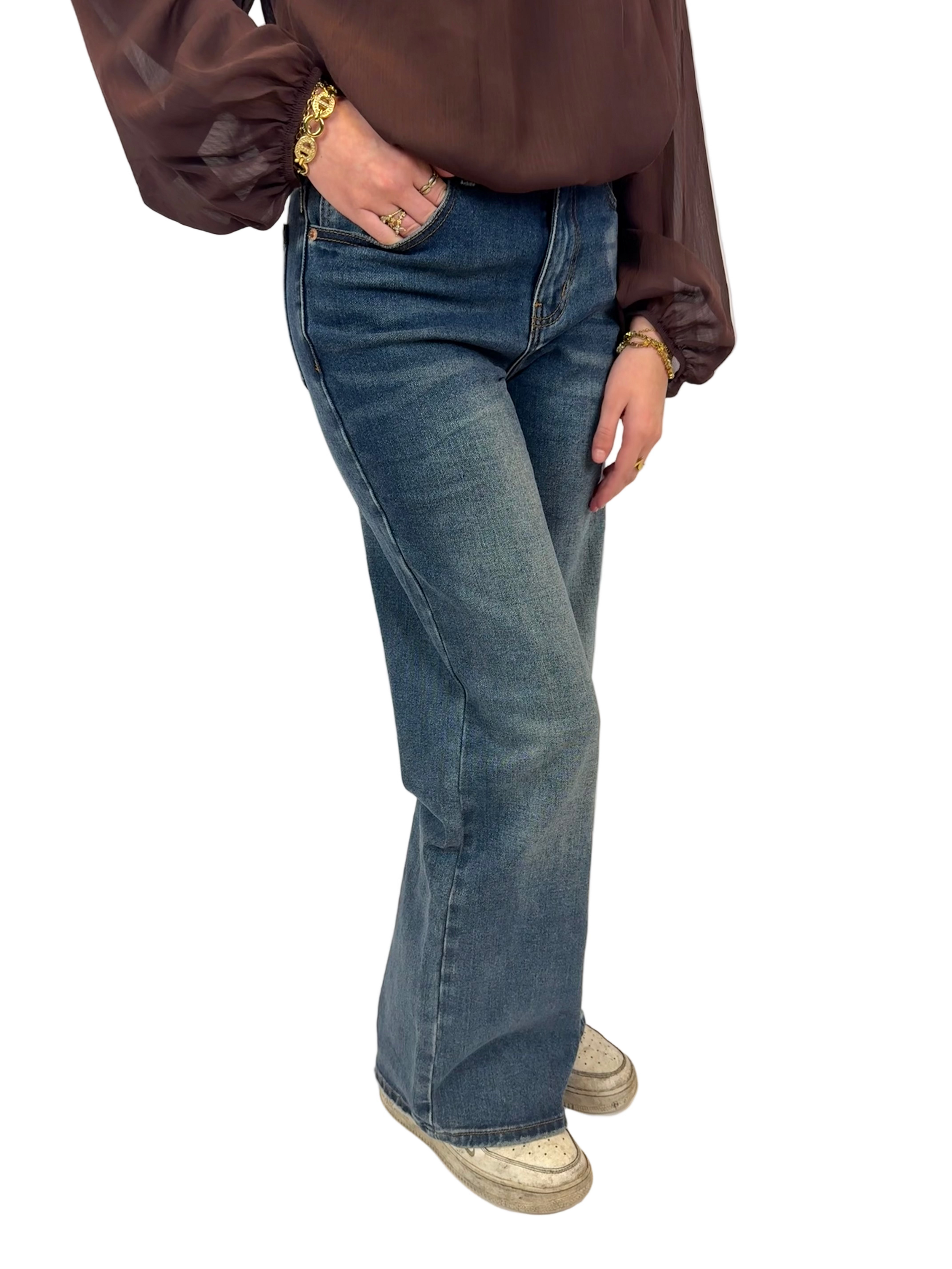 Jewelly Jeans - Dark washed