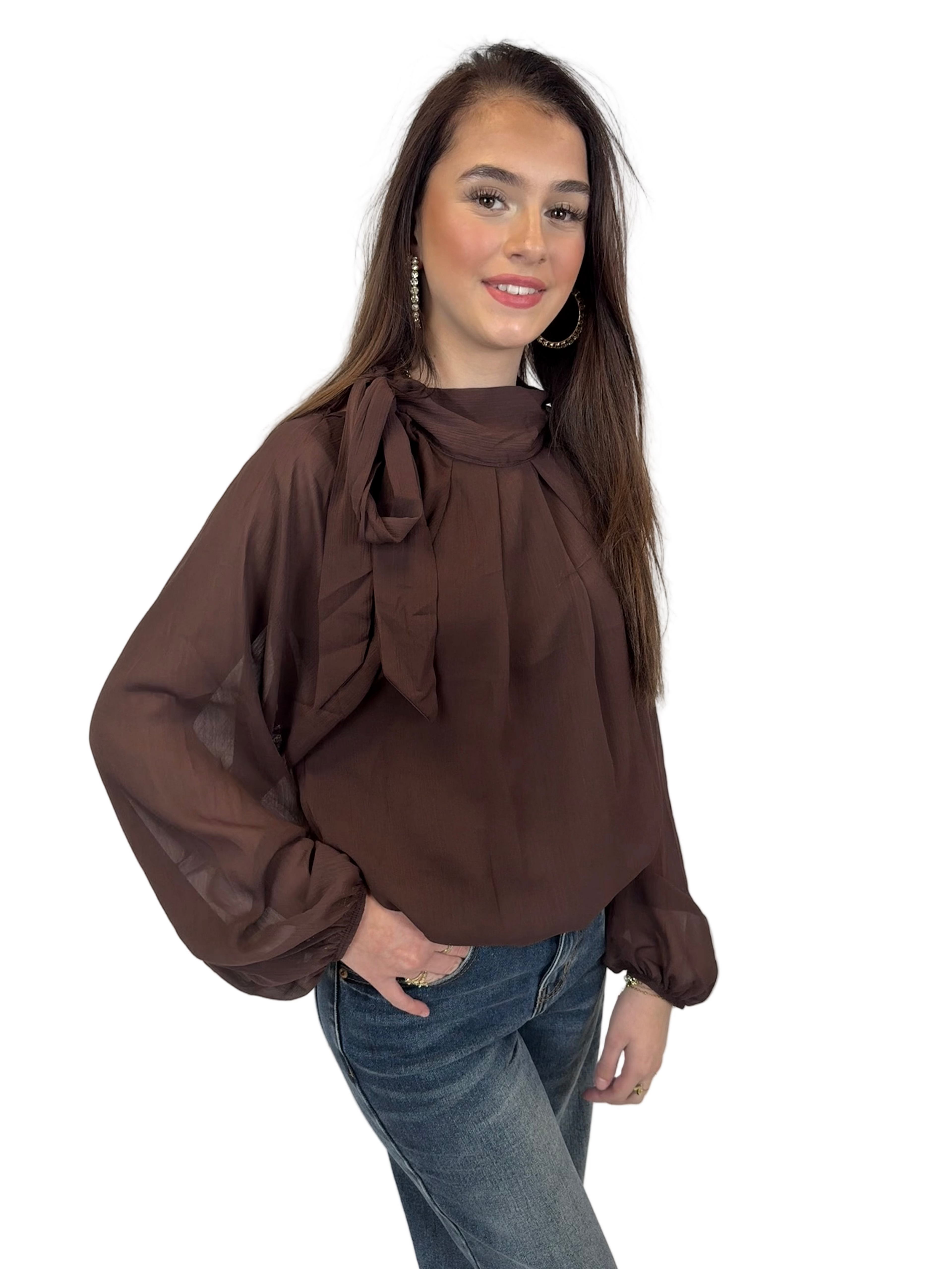 Unika Blouse - Bruin