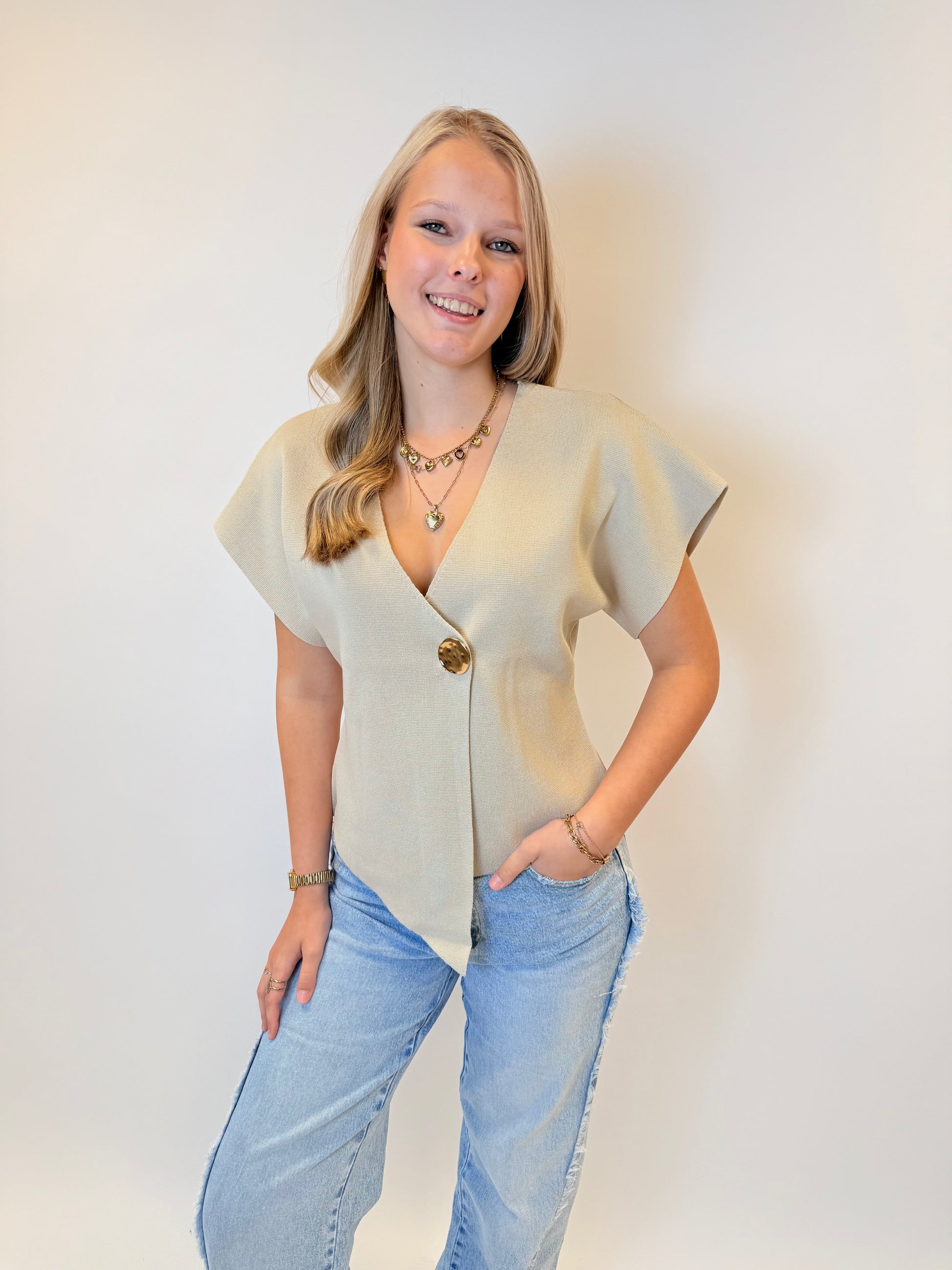 Olivia top - Creme