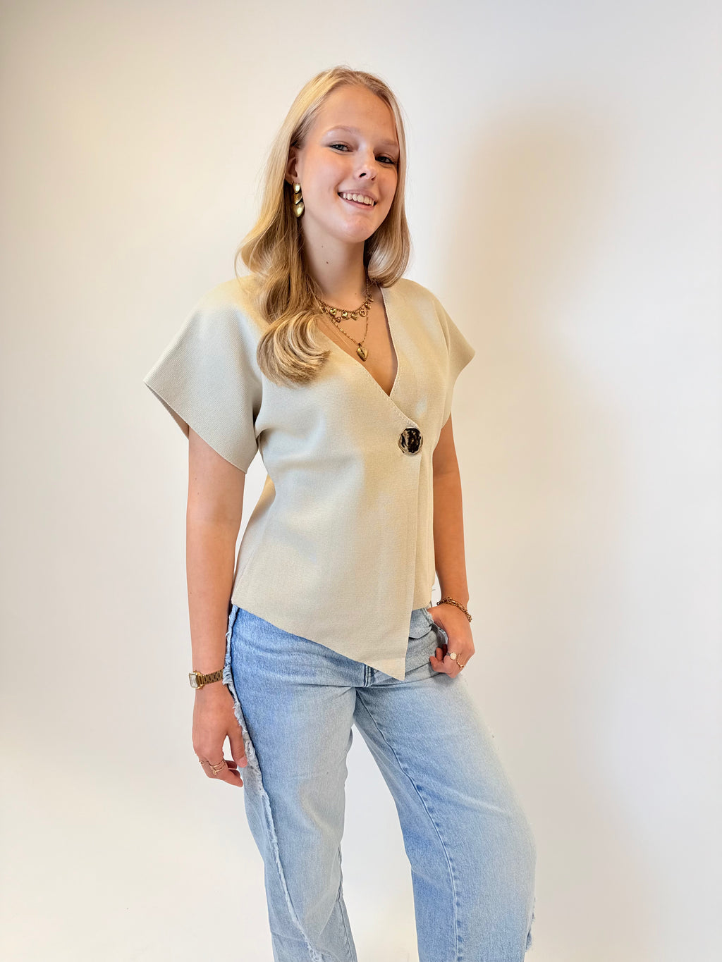 Olivia top - Creme
