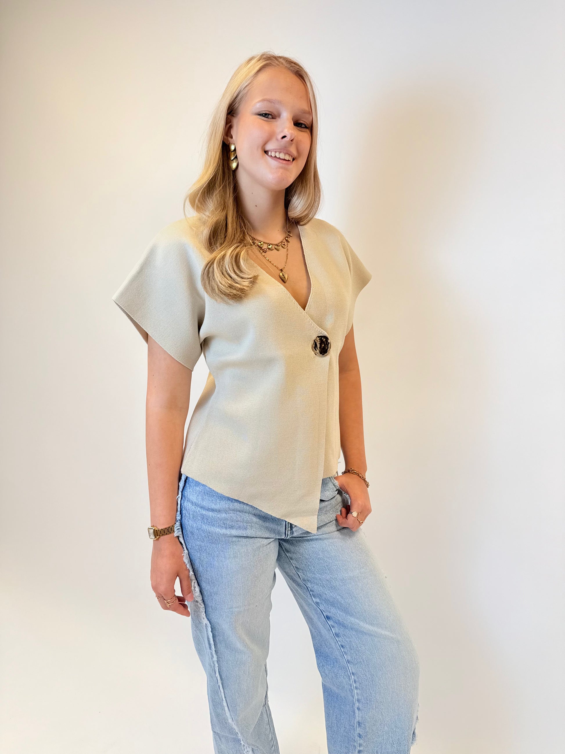 Olivia top - Creme