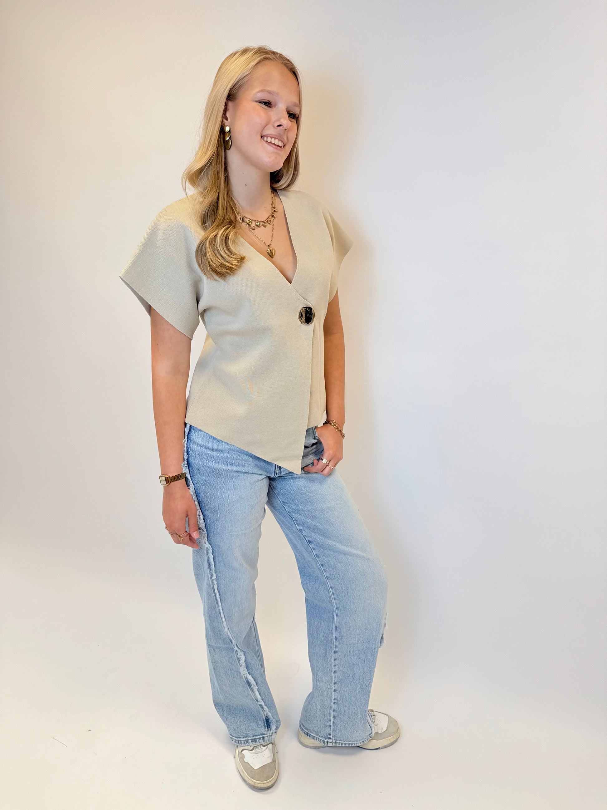 Olivia top - Creme