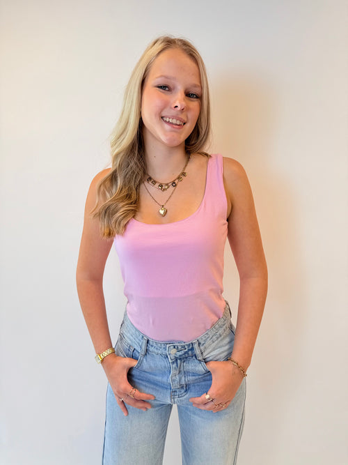Basic top - roze