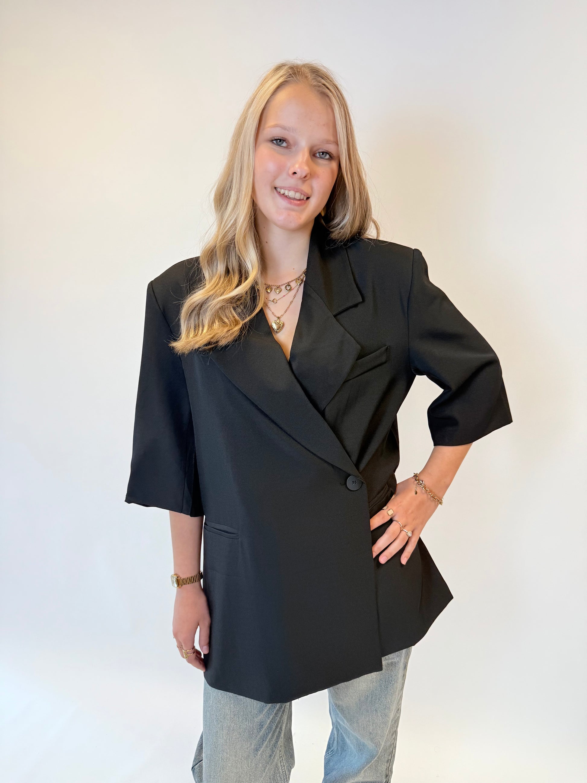Noah blazer - zwart