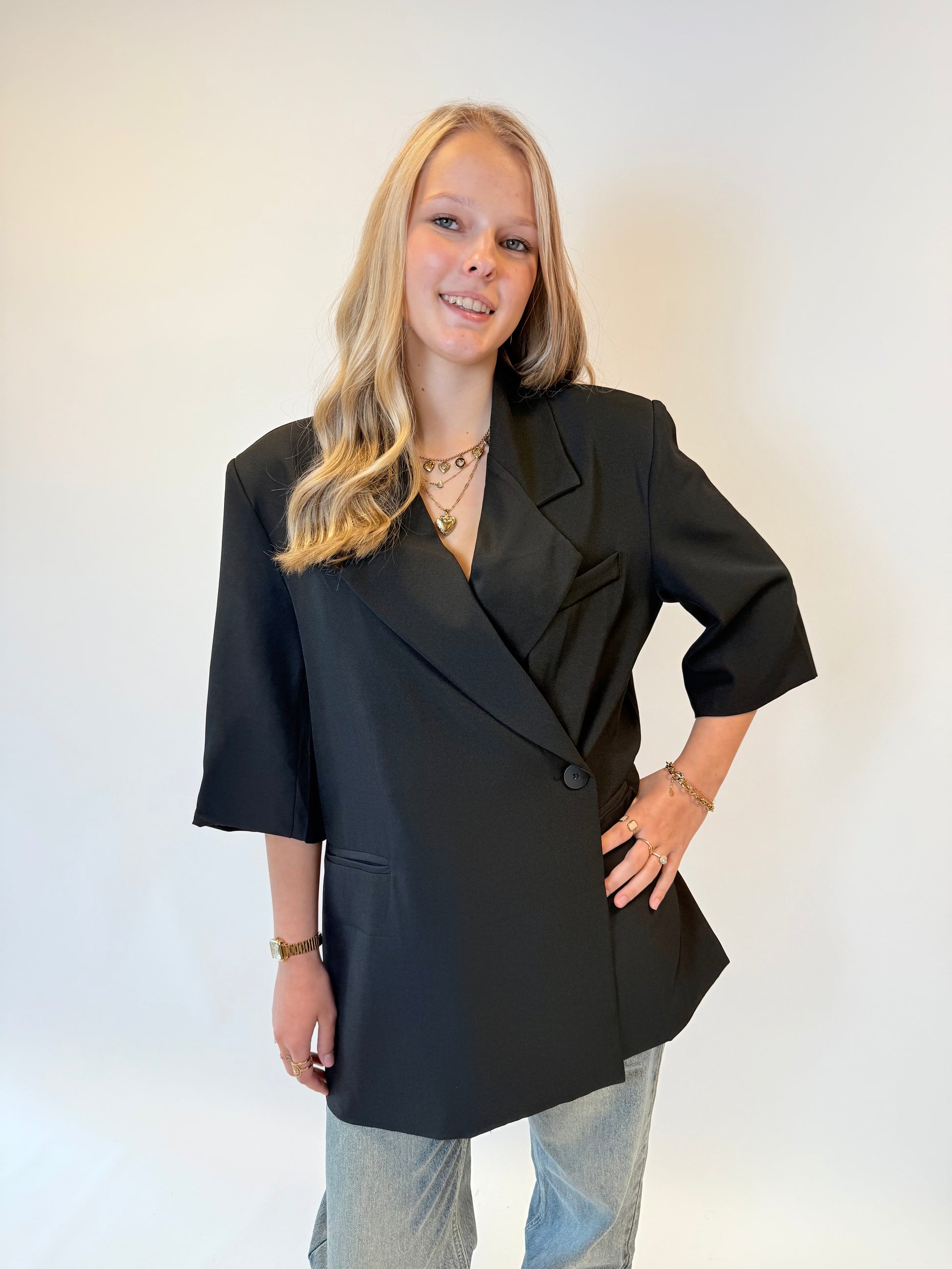 Noah blazer - zwart